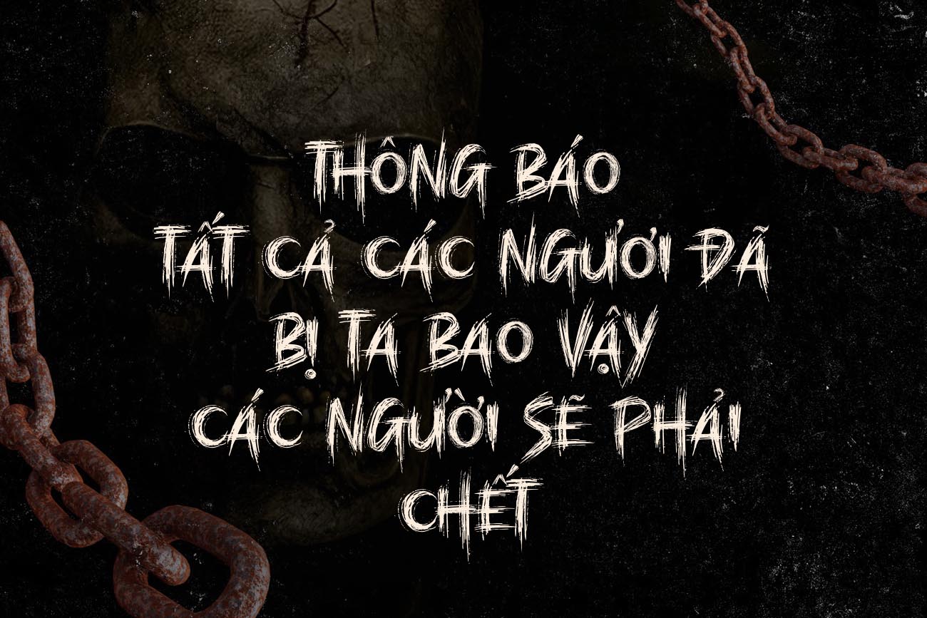 Font chữ kinh dị phong cách Brush đầy ám ảnh - TH Marching Việt hóa Font chữ kinh dị phong cách Brush đầy ám ảnh - TH Marching Việt hóa